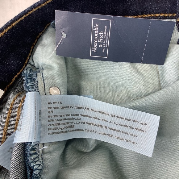🏈New🏈 Abercrombie & Fitch Men’s Jeans 32W x 34L - Picture 4 of 6